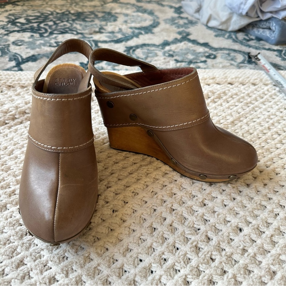 see by chloe clogs size 37
